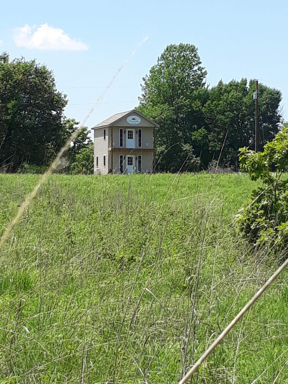Peace on the Prairie Too can be seen from many areas of the prairie.