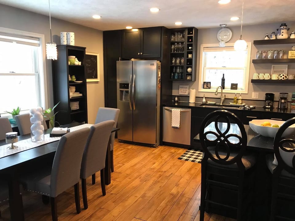 Kitchen and dining area