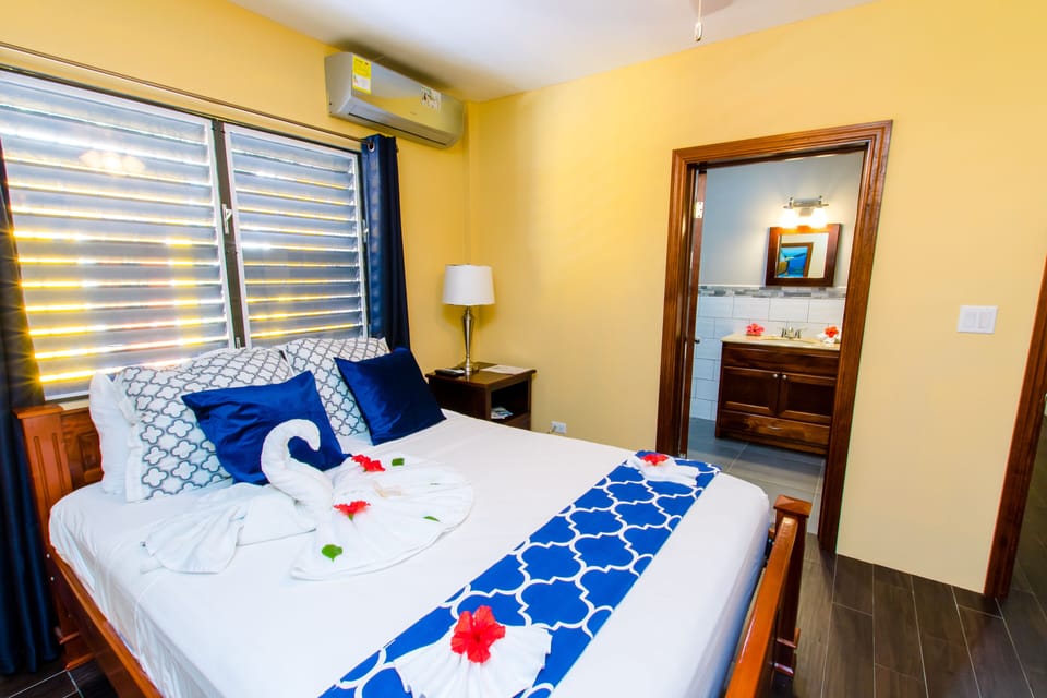 Bed room with with TV and Air Conditioner