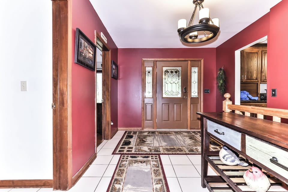 Warm and welcoming front entry way.