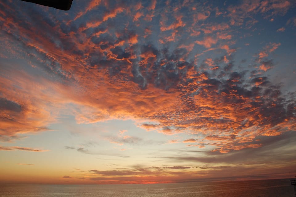 Sunset from the balcony!