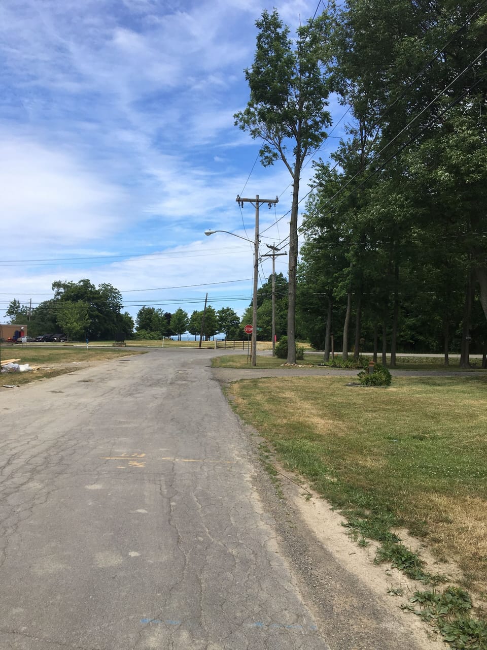 Distance to beach from driveway. 