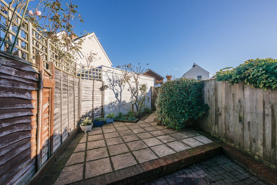 Courtyard garden. Rear access for bikes & boots. The perfect place to relax too.