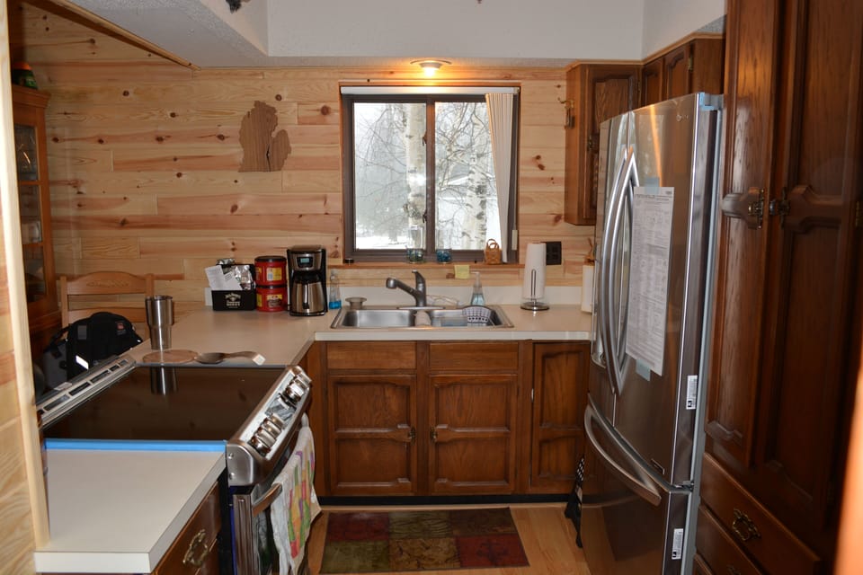 Beach House Kitchen with new appliances - taken Feb 2017