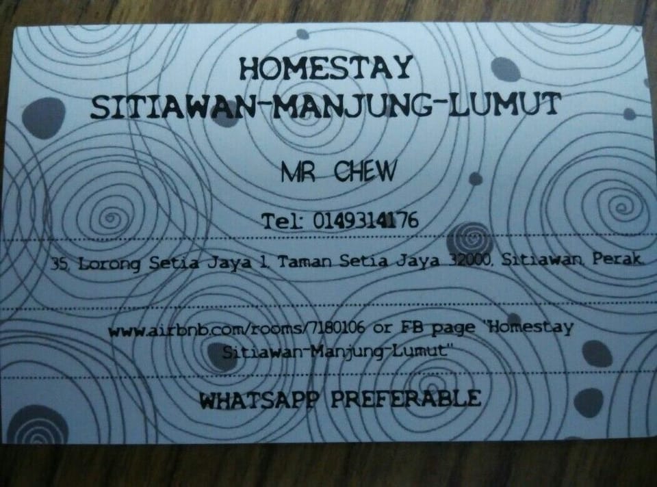 Sitiawan - Manjung - Lumut Homestay