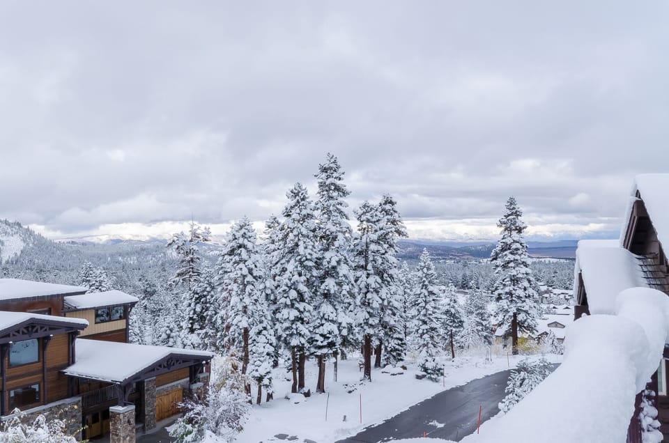 View from hot tub deck /ski run