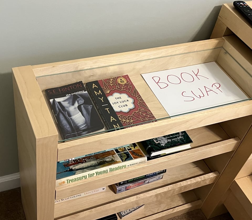 Forget a book? Take one.  Finish your book? Trade one! 