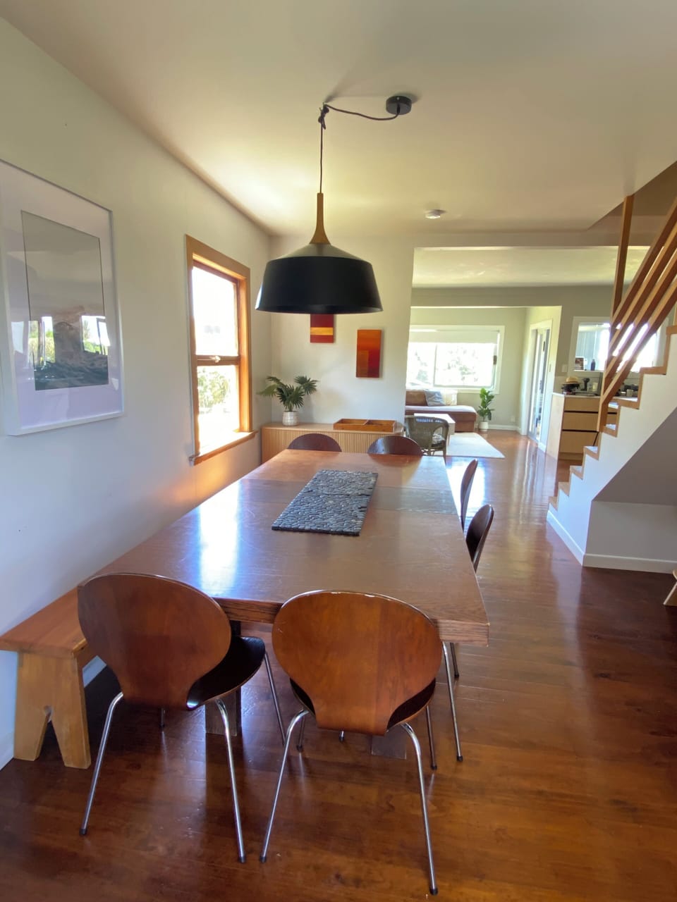 Dining area when accessed from back deck.