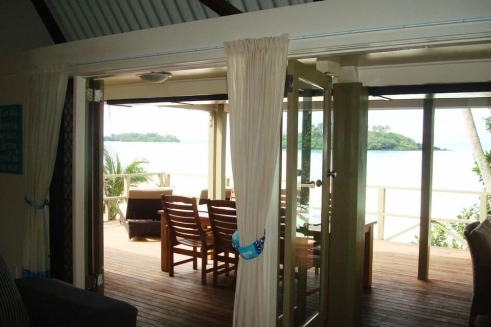 Views out to the lagoon and islands