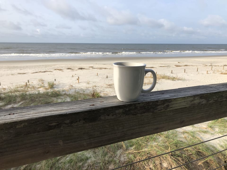 Morning coffee.