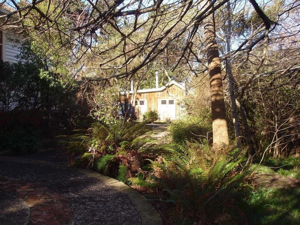 The house is one of two set in a large garden