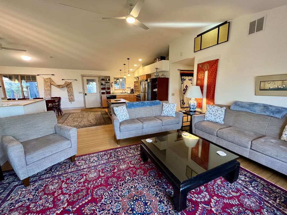 Upstairs open plan living room