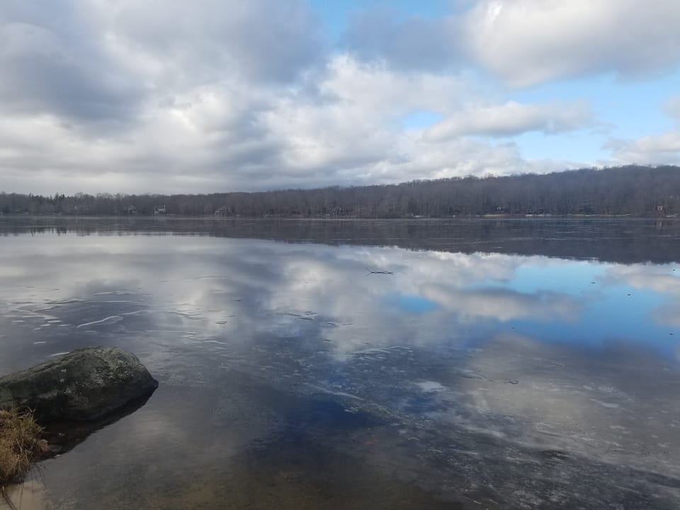 Winter's beauty on the lake