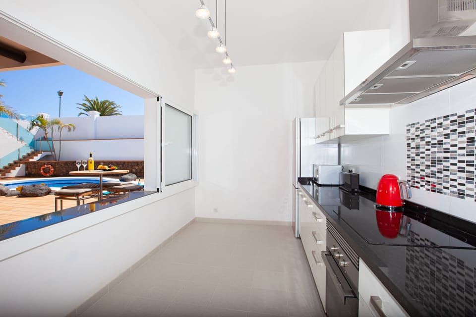 Poolside kitchen