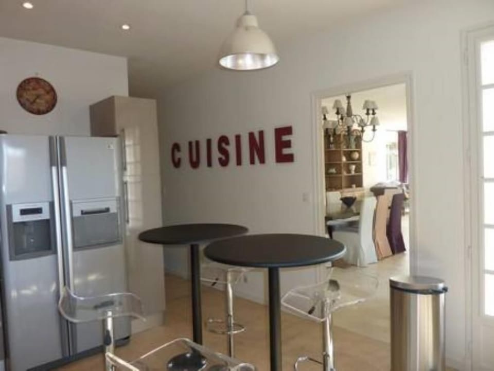 the kitchen