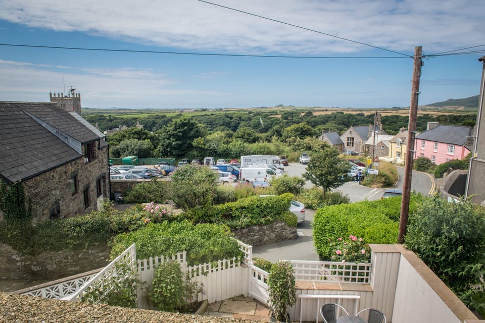 View from the lounge window, looking out to ST Davids Cathedral.