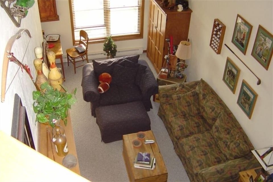 Living area view from loft