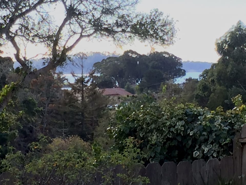 View from Deck with Ocean & Mission in the back ground