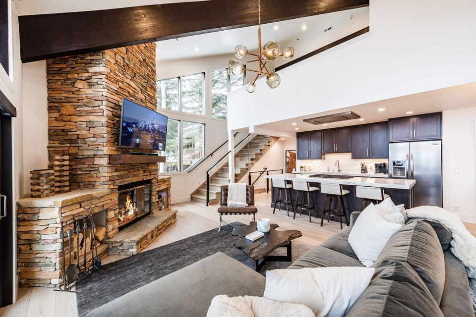 Living room, kitchen and stairs to 3rd floor