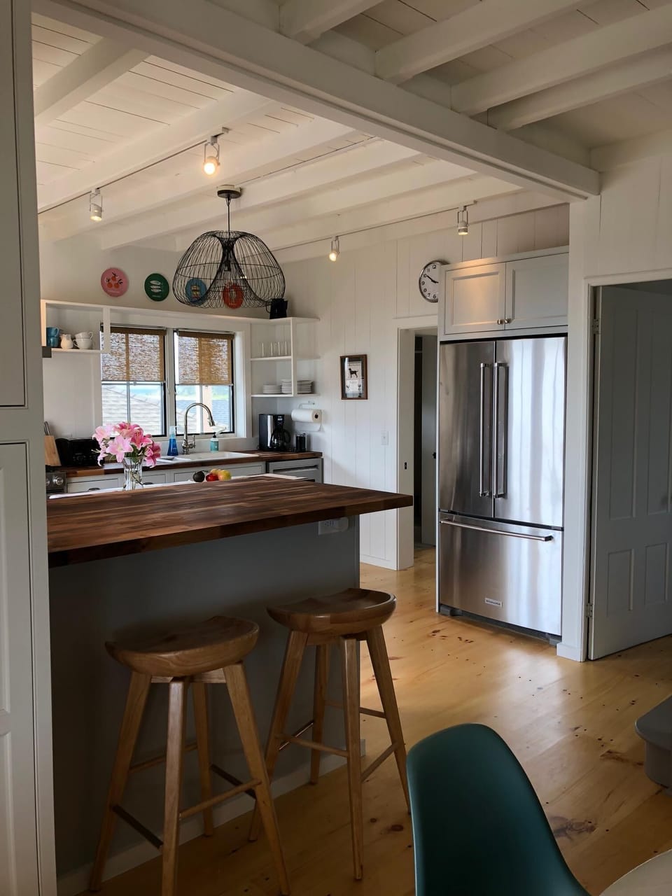 Kitchen island, French door fridge with ample storage