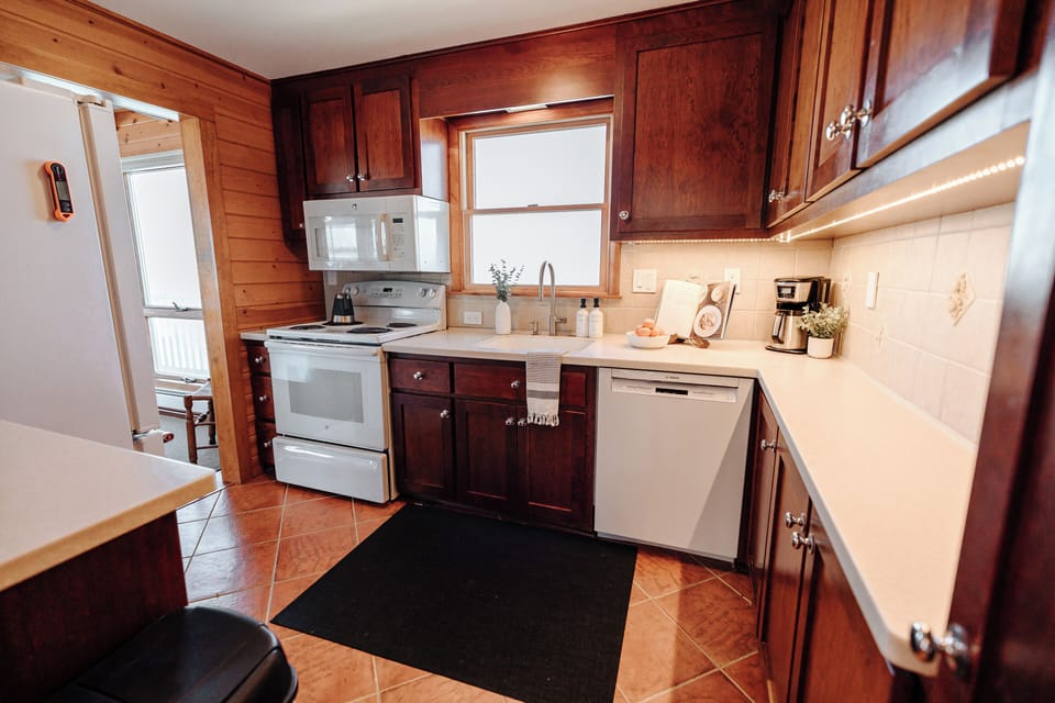Kitchen with view of the Bay