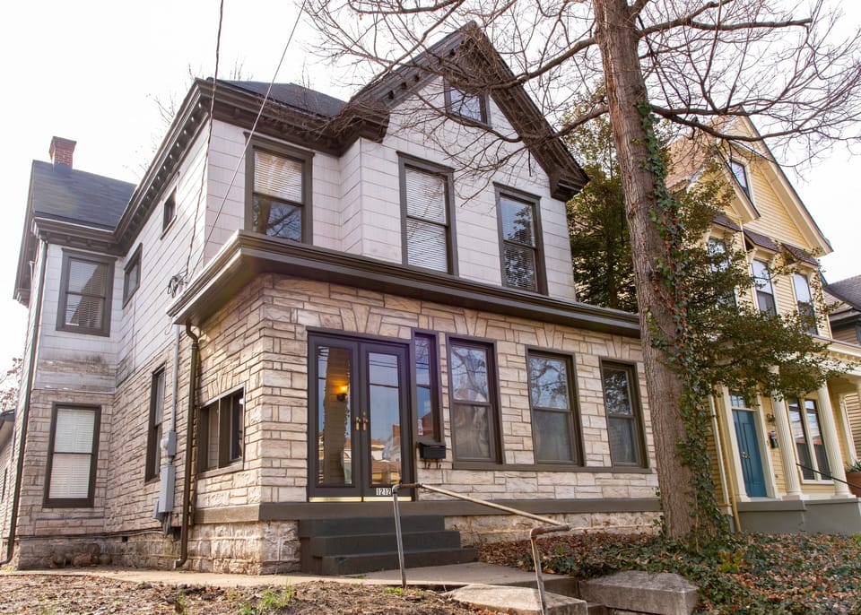 home exterior on a gray, winter day!