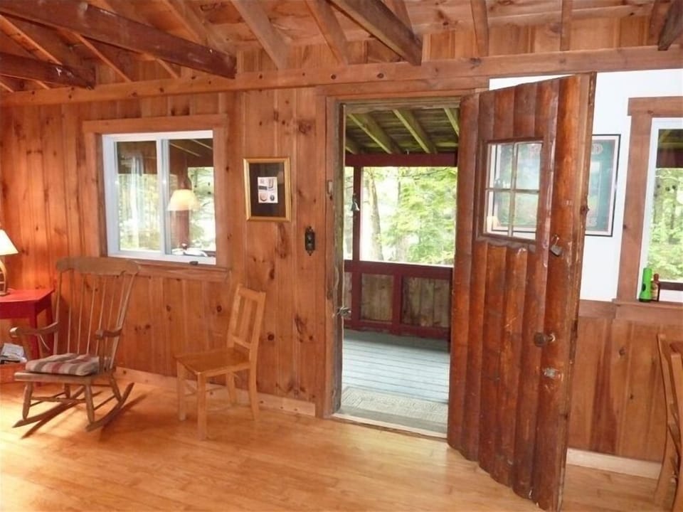 Looking out from the great room.