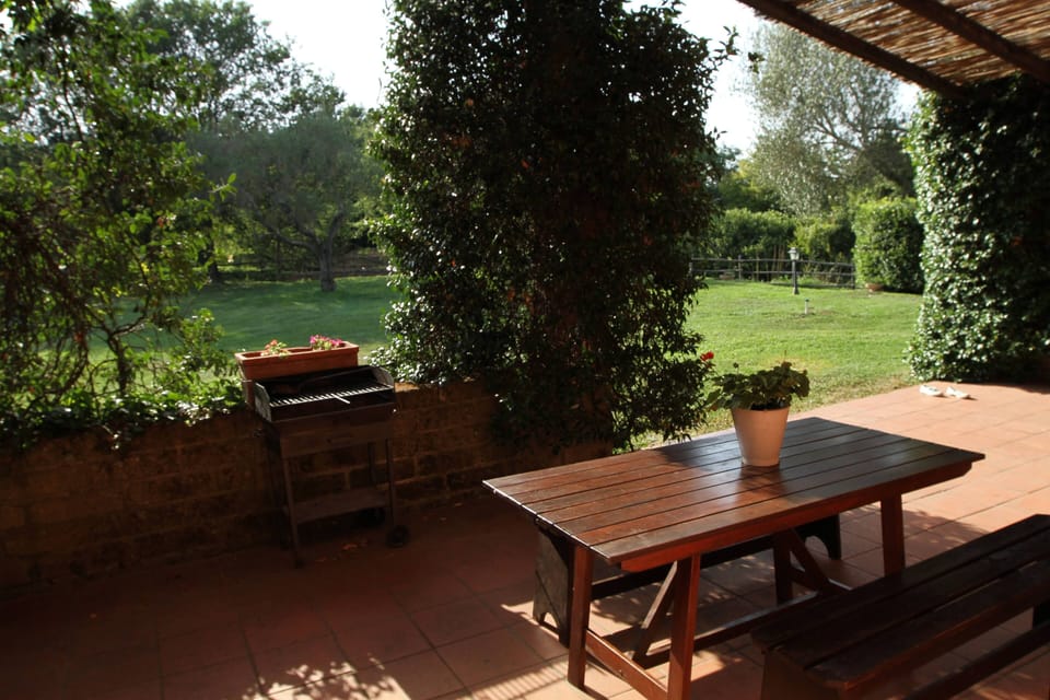 Veranda on the garden which communicate with the kitcken - Stalla piccola
