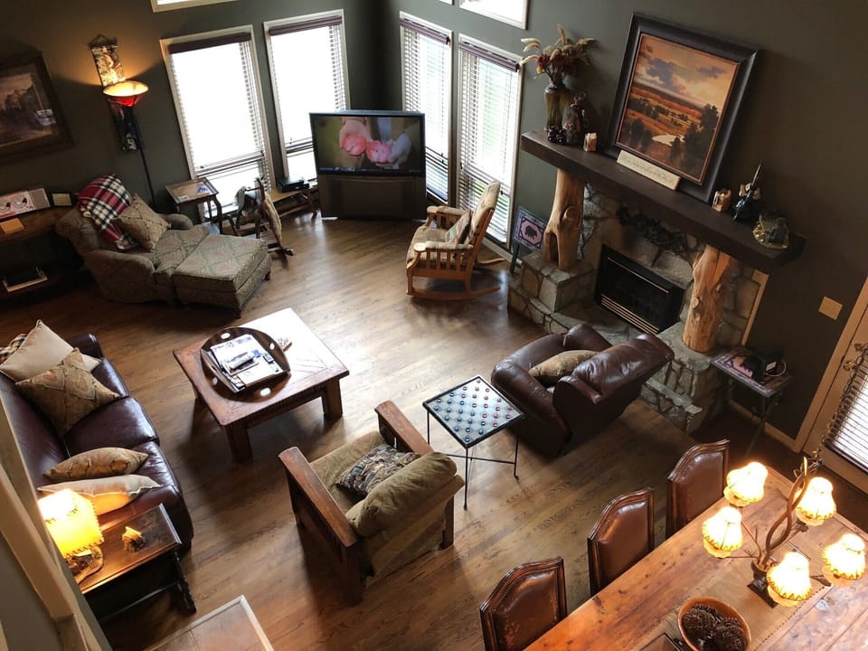 View of Great Room From Double Sleeping Loft