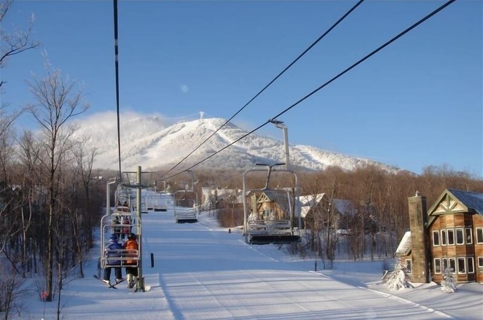Nice morning on the village lift