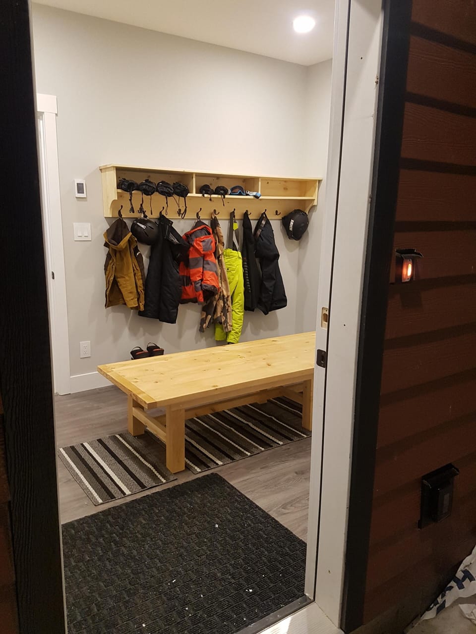 Ski room with lots of storage for your gear