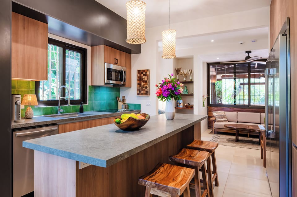 View of new kitchen.