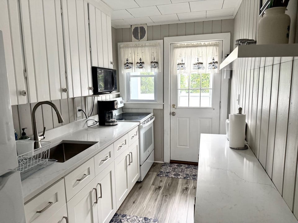 Galley kitchen - newly remodeled  - Apt A
