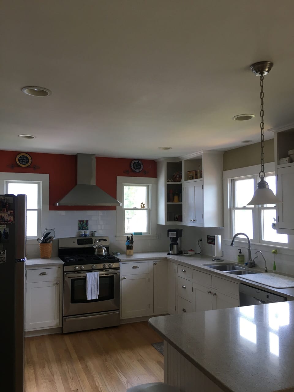 Overlooking beautiful Crystal Lake.  Who minds doing the dishes?