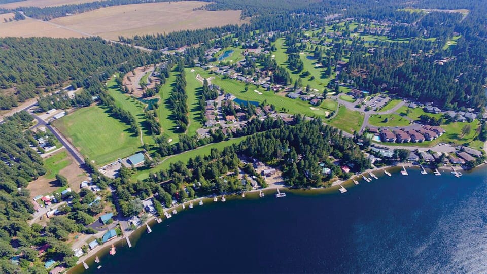 Aerial View Of Cabin Location