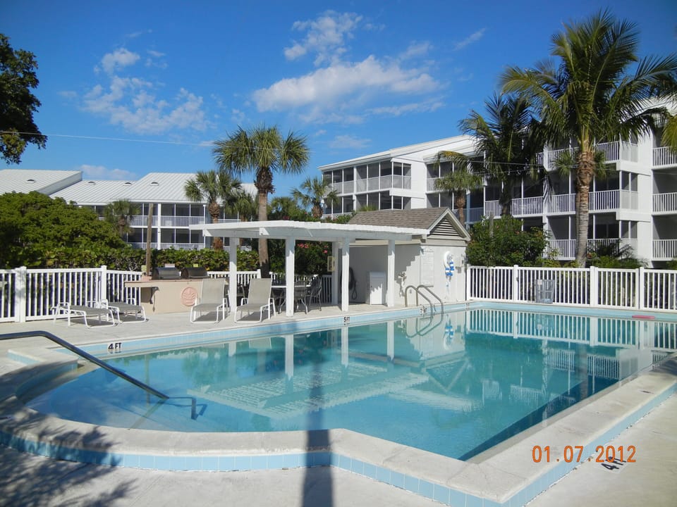 one of the 3 pools you have access to and one of the BBQ areas