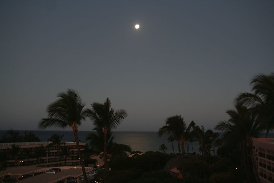 Moonlit nights on the lanai are as beautiful as the day.