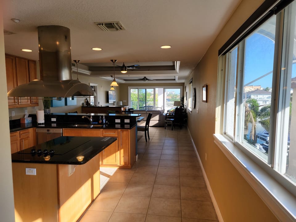 Kitchen to family room