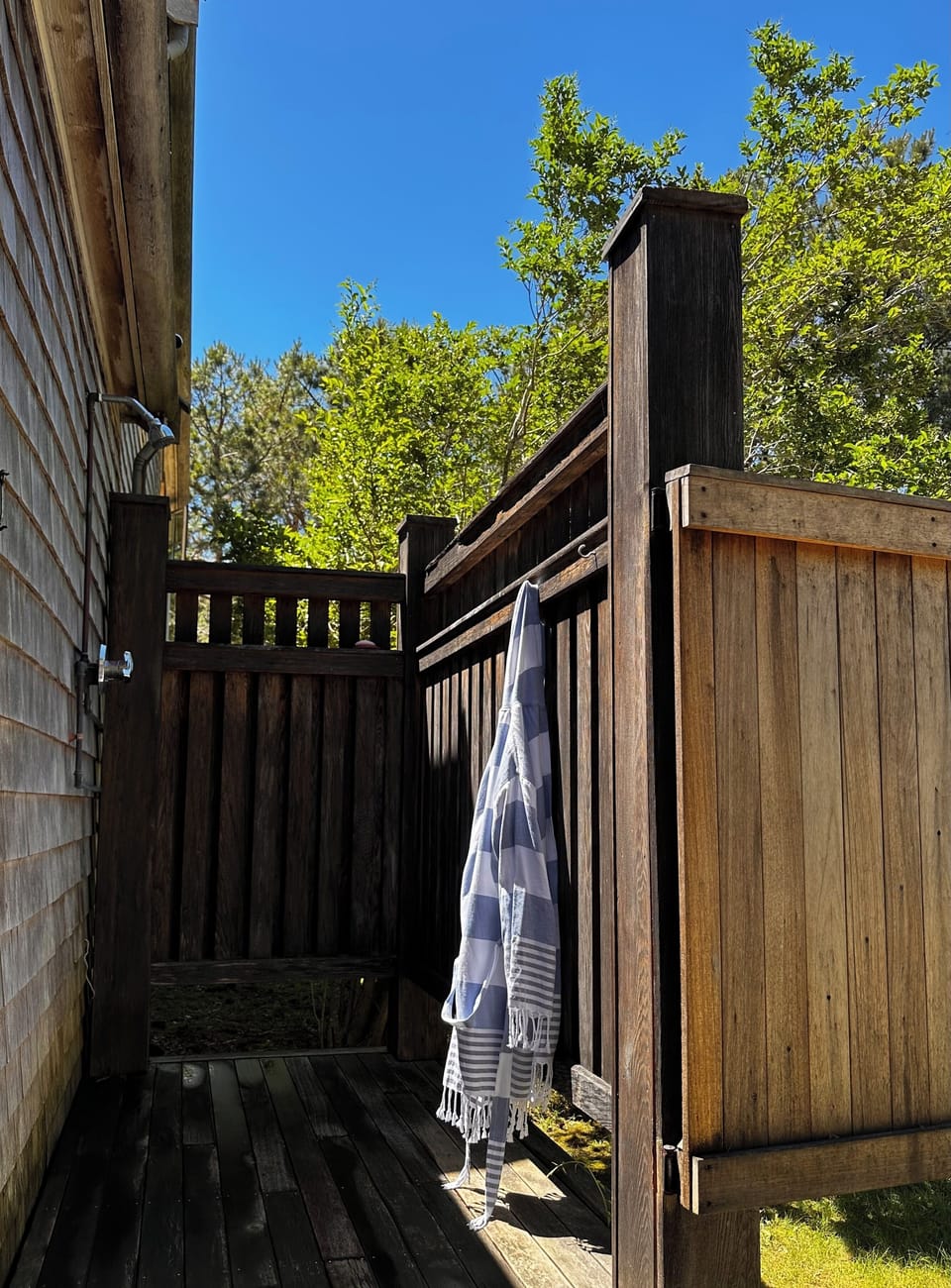Outdoor Shower off of Master Bedroom