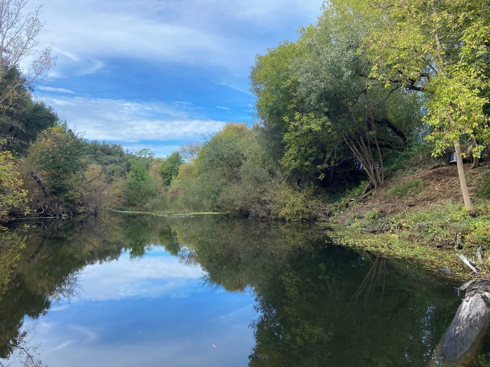 Napa River along the property