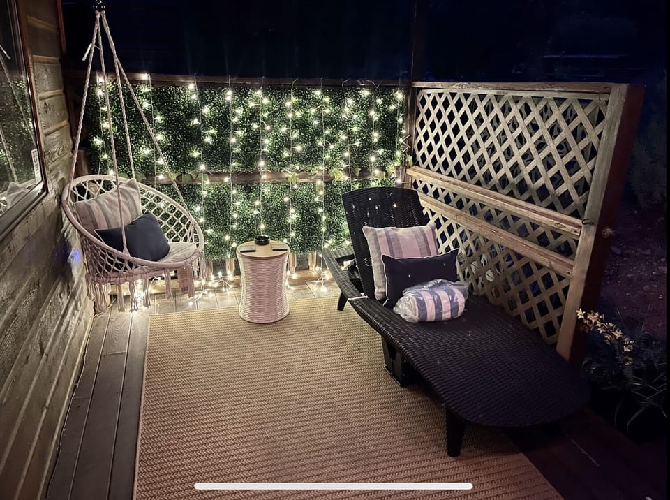Private space for yoga, reading, meditation or sun bathing