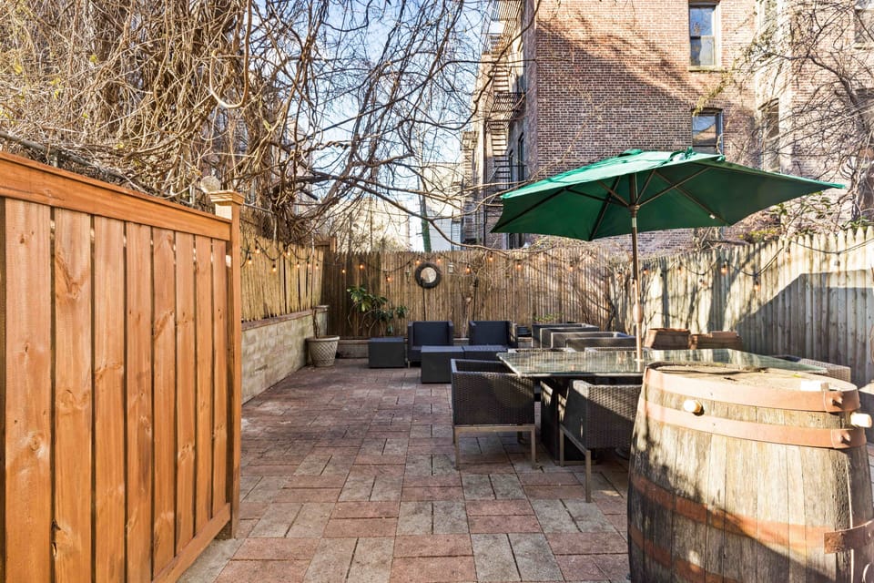 Spacious back yard area.