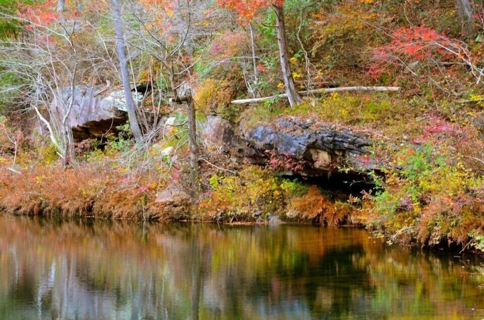 Little River Below Cabin in Fall