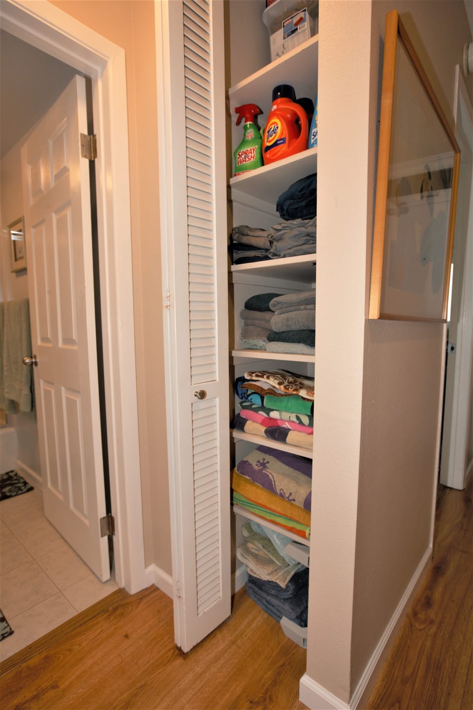 Laundry Supplies And Plenty Of Towels For Your Convenience