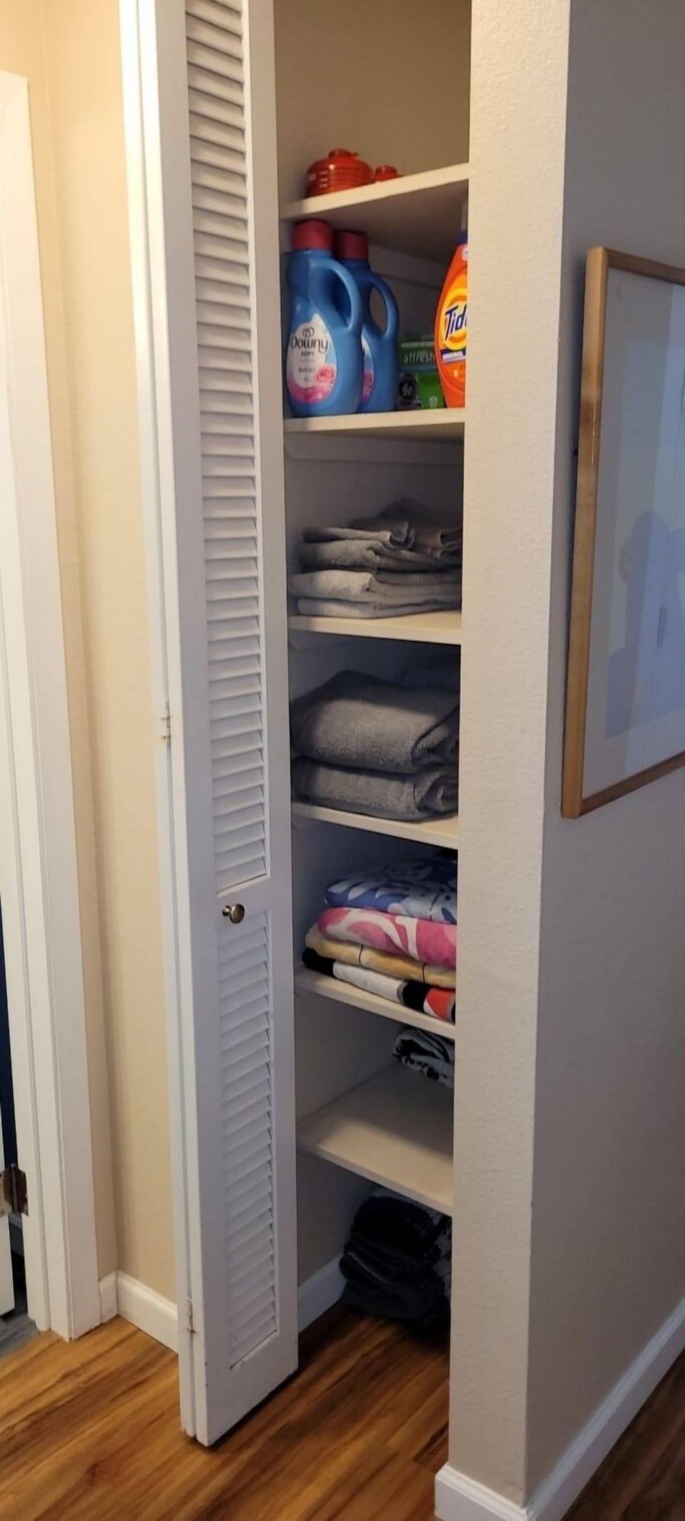 Laundry Supplies And Plenty Of Towels For Your Convenience