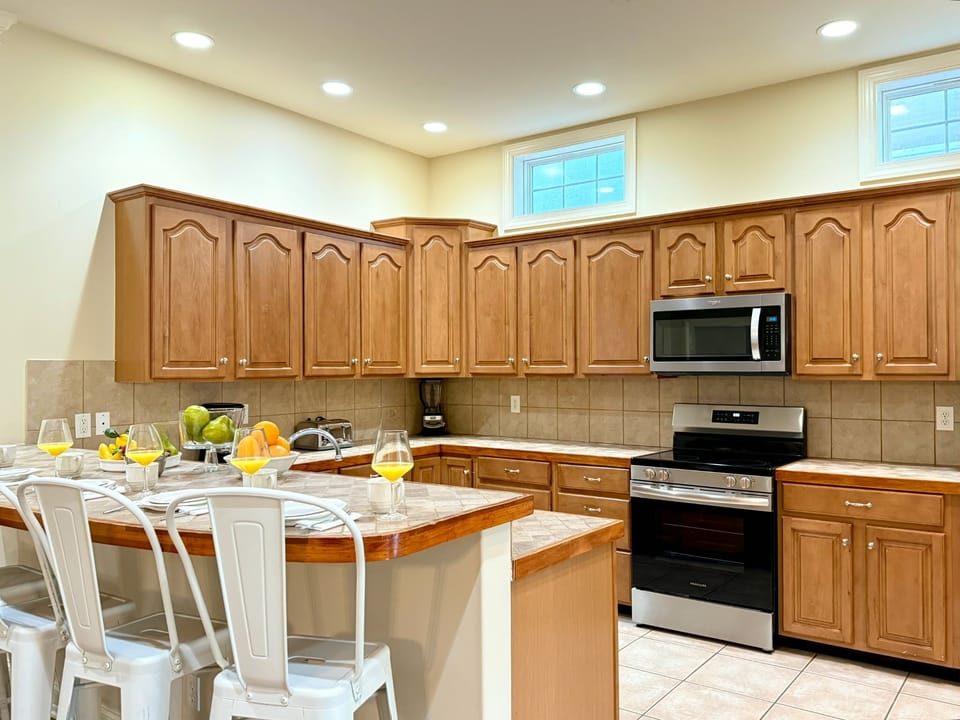 Kitchen On Main Level - Island Adds 6 Seats on Counter