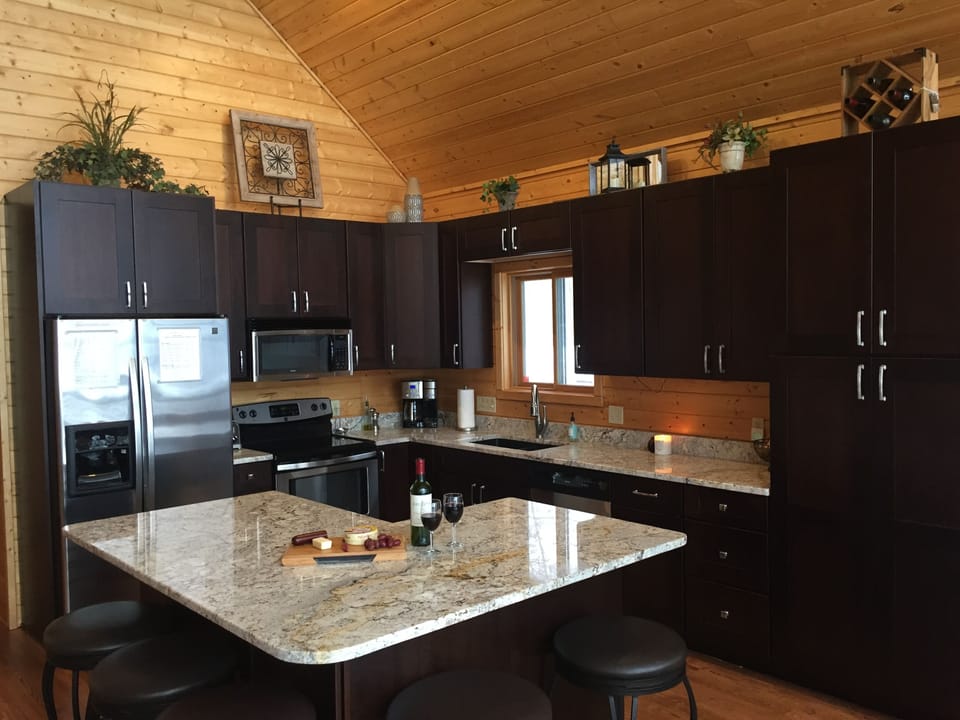 New Kitchen 2019! Fully Stocked with everything except food/supplies.