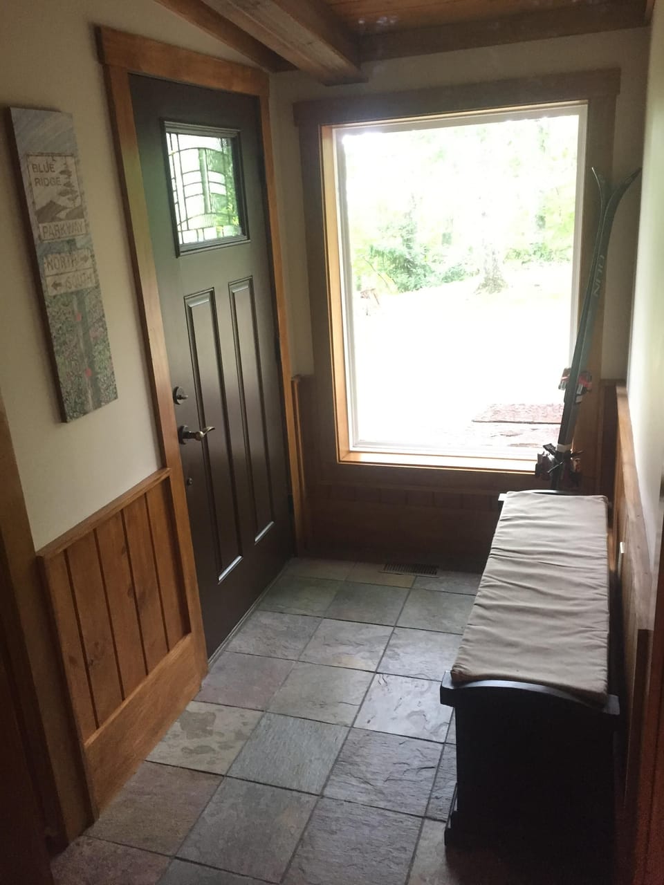 Mud room and back door