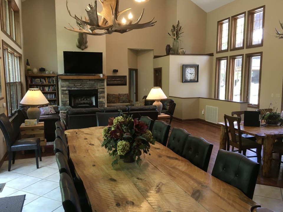 Dining table for 12, side table for 6