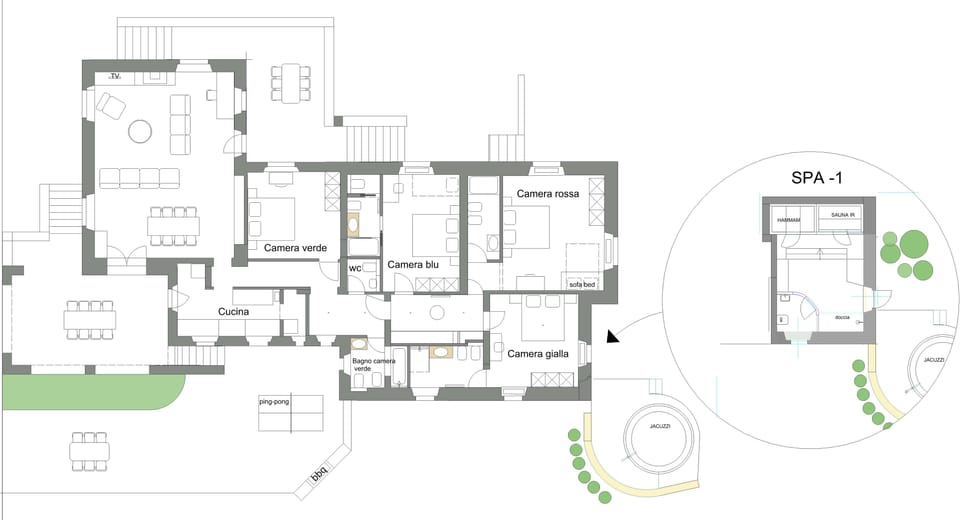 map of the villa